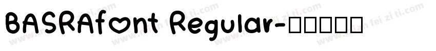 BASRAfont Regular字体转换